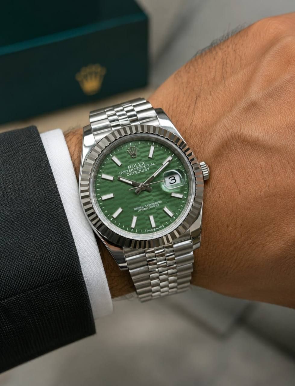 Classic Datejust Luxury Watch – Rolex-Inspired Premium Edition (Copy 1) with Mega Color Selection | D-E01 – Image 9
