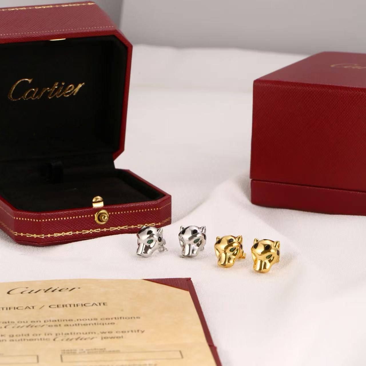 Luxury Cartier Panthère Jewelry Set (Necklace & Earrings) – Premium High Copy | D-E26 – Image 6