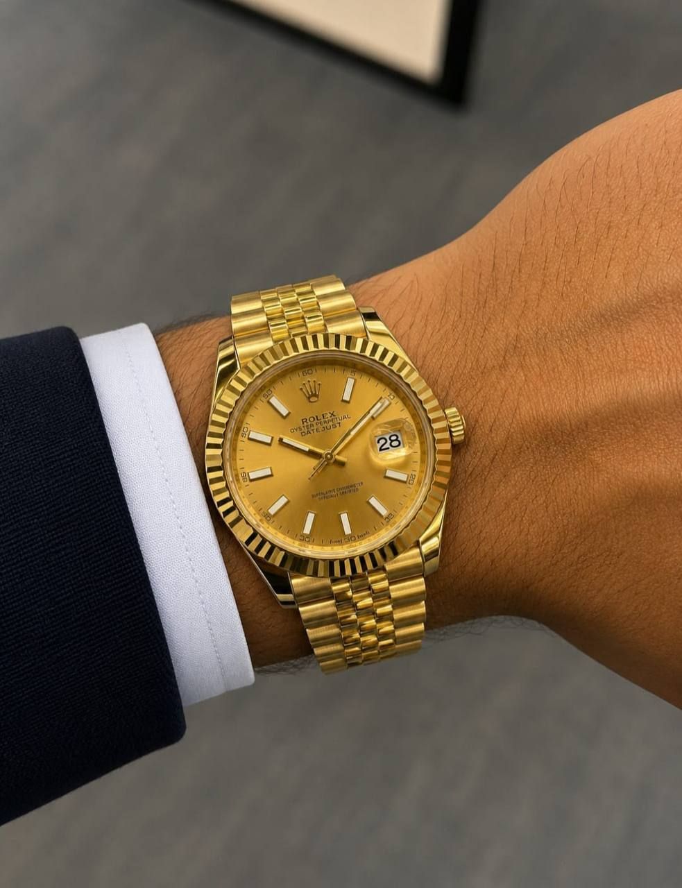 Classic Datejust Luxury Watch – Rolex-Inspired Premium Edition (Copy 1) with Mega Color Selection | D-E01 – Image 4