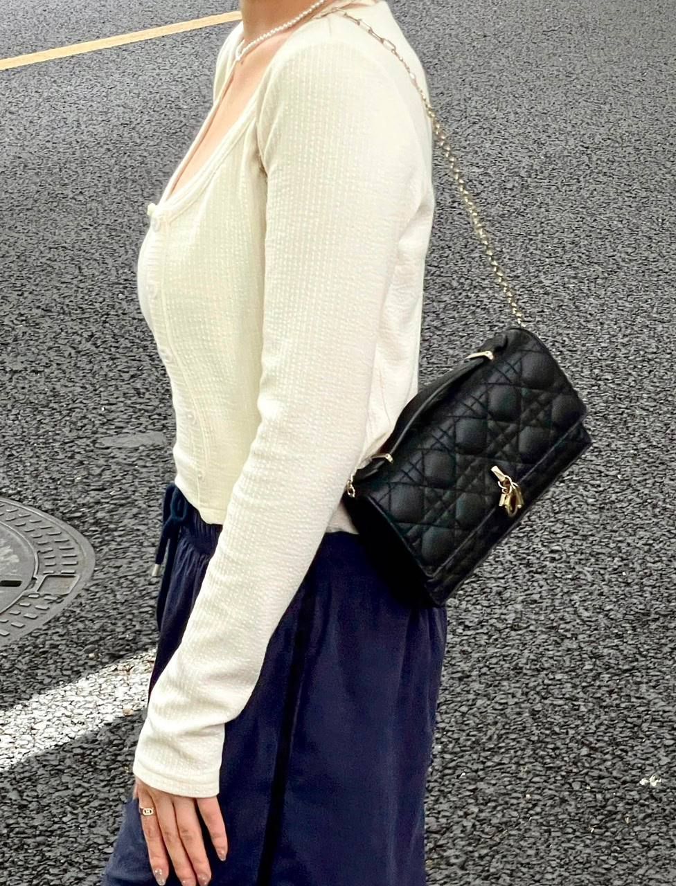 Chic "Lady Dior Elongated" Quilted Chain Crossbody Bag – Available in All Colors | D-E19 – Image 13