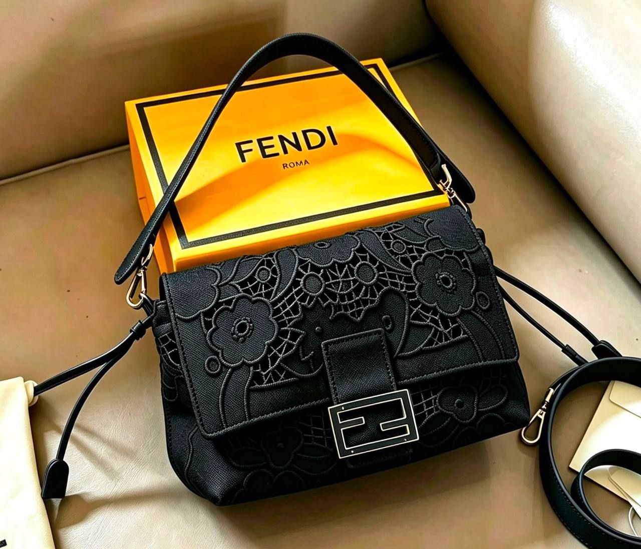 Fendi Lace Bag High Master | Luxury Designer Handbag UAE | D-E56 – Image 2