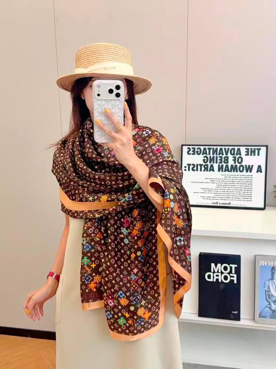 Designer Luxury Scarves (Copy One) – Soft & Elegant Statement Scarves for the UAE | D-E47 – Image 46