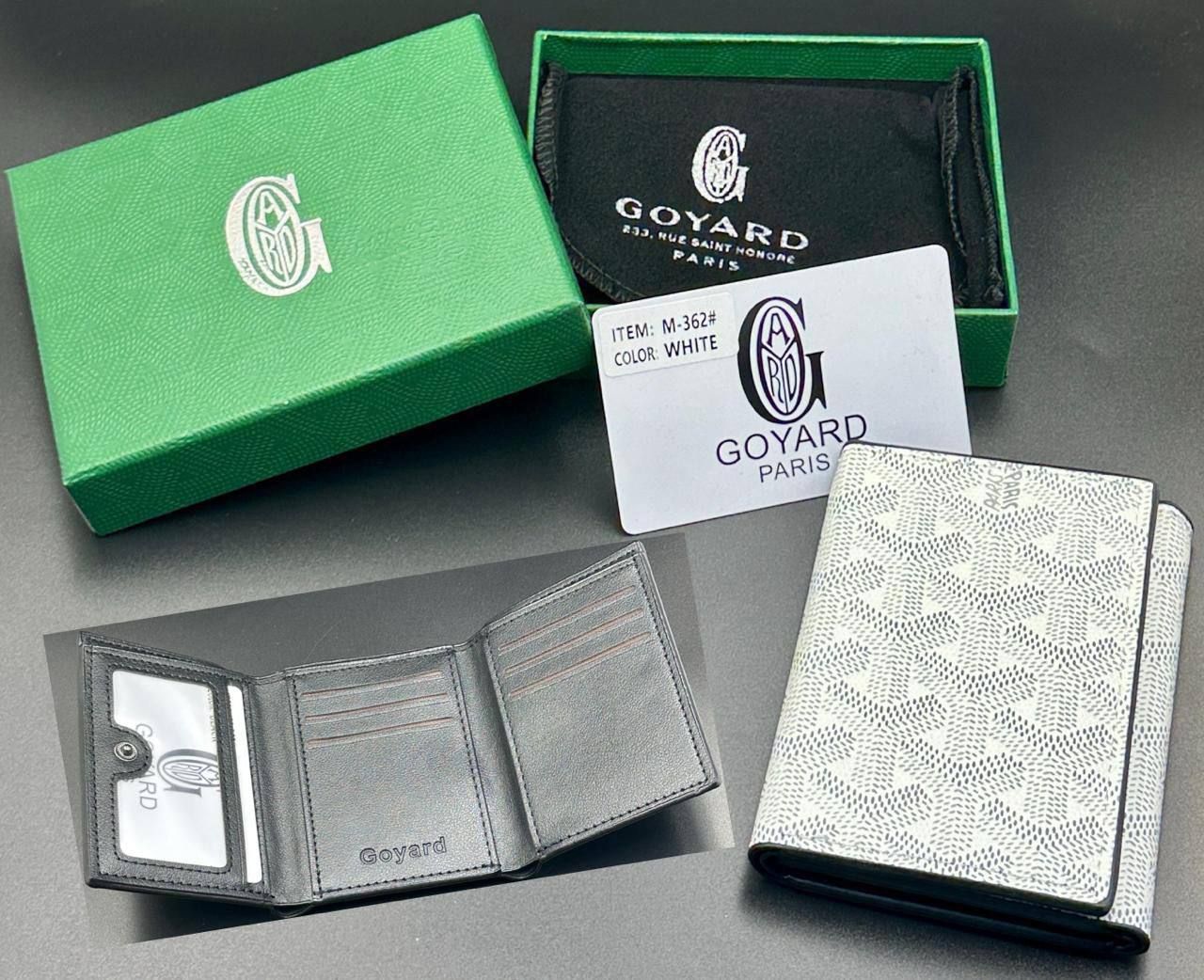 Goyard Inspired Card Holder & Wallet Collection (Master Copy) - Multi-Color Classic Goyardine Canvas | D-E43 – Image 3