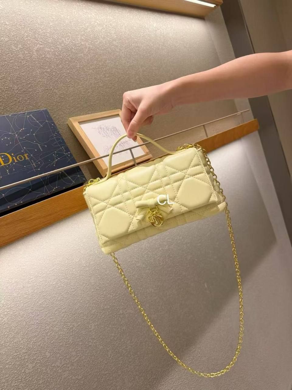 Dior Inspired Luxury Quilted Crossbody Bag – Ultimate Evening & Daylight Glamour | D-E19 – Image 5