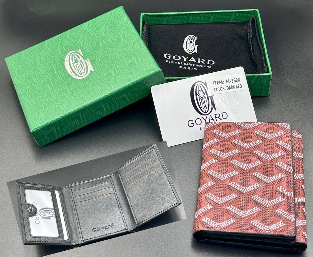 Goyard Inspired Card Holder & Wallet Collection (Master Copy) - Multi-Color Classic Goyardine Canvas | D-E43 – Image 19