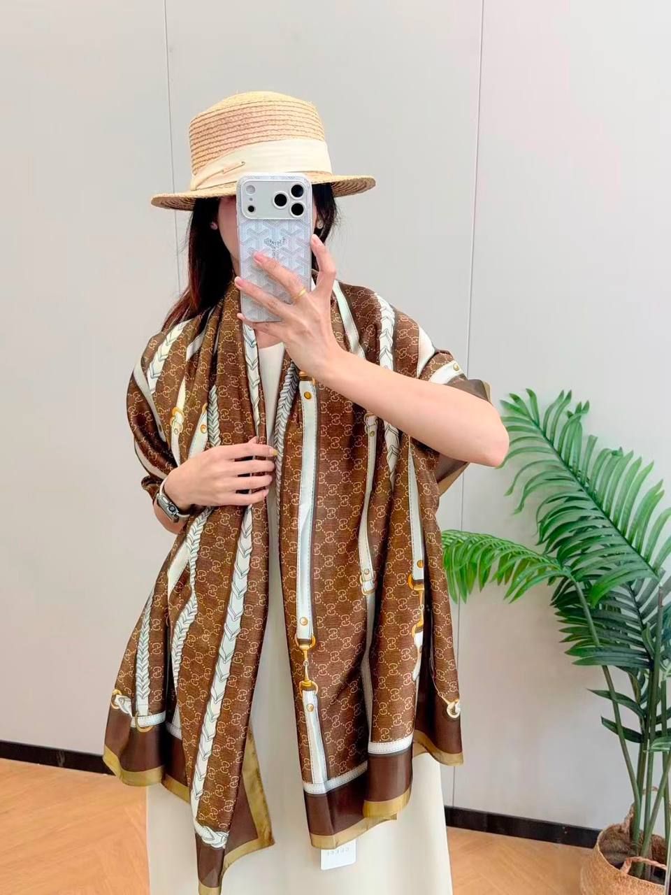 Designer Luxury Scarves (Copy One) – Soft & Elegant Statement Scarves for the UAE | D-E47 – Image 43