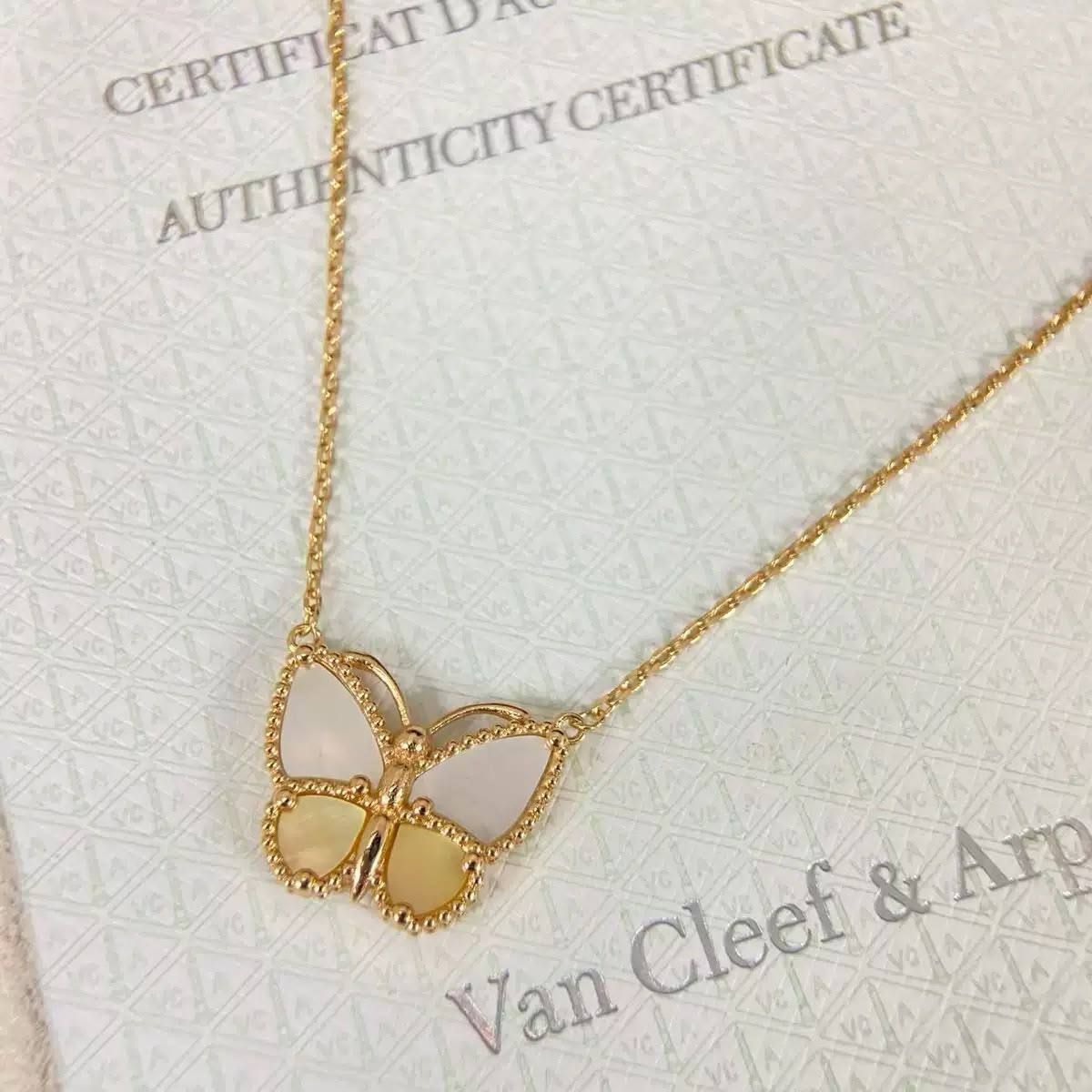 Van Cleef Butterfly Jewelry Set High Master | Necklace, Bracelet, Ring & Earrings UAE | D-E56 – Image 4