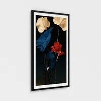 NIGHT GARDEN — Dark Botanical Modernist Wall Art – Image 2