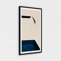 THE DIVER — Minimalist Surrealist Swimming Pool Wall Art – Image 2