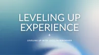 Leveling Up Experience – Image 1