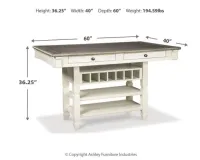 Bolanburg Counter Height Dining Table and 6 Barstools – Image 2