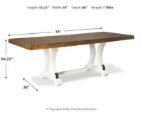 Valebeck Dining Table and 4 Chairs – Image 4