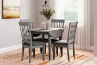 Shullden Dining Table and 4 Chairs – Image 1