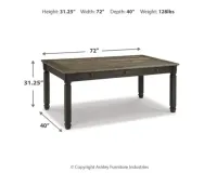 Tyler Creek Dining Table and 6 Chairs – Image 3