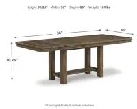 Moriville Dining Table and 6 Chairs – Image 4