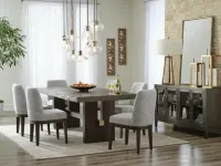 Burkhaus Dining Table and 6 Chairs – Image 1