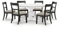Greddinton Dining Table and 6 Chairs – Image 1