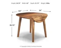 Berringer Dining Table and 2 Chairs – Image 3