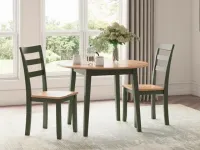 Gesthaven Dining Table and 2 Chairs – Image 1