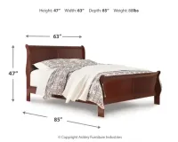 Alisdair Queen Sleigh Bed with Mirrored Dresser, Chest and Nightstand – Image 6