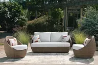 Double Point Love/Swivel Chairs Set (3/CN) – Image 1