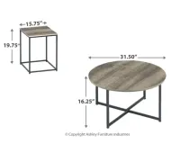 Wadeworth Occasional Table Set (3/CN) – Image 3