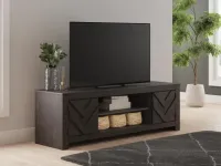 Cayboni LG TV Stand w/Fireplace Option  – Image 1