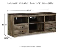 Trinell LG TV Stand w/Fireplace Option  – Image 3