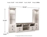 Willowton 3-Piece Entertainment Center  – Image 3