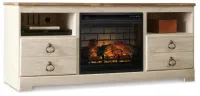 Willowton 64" TV Stand with Electric Fireplace – Image 1