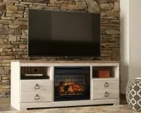 Willowton 64" TV Stand with Electric Fireplace – Image 2