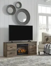 Trinell TV Stand with Electric Fireplace – Image 1