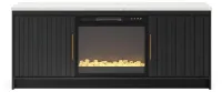 Cadmori 63" TV Stand with Electric Fireplace – Image 2