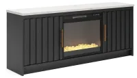 Cadmori 63" TV Stand with Electric Fireplace – Image 3