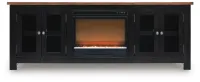 Wildenauer 76" TV Stand with Electric Fireplace – Image 1