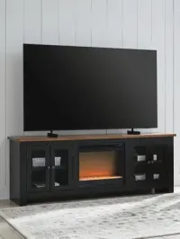 Wildenauer 76" TV Stand with Electric Fireplace – Image 2