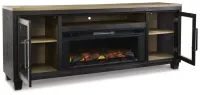 Foyland 83" TV Stand with Electric Fireplace – Image 3