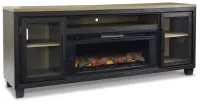 Foyland 83" TV Stand with Electric Fireplace – Image 2