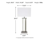 Aniela Metal Table Lamp (2/CN) – Image 3