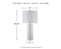 Steuben Ceramic Table Lamp (2/CN) – Image 3