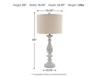 Bernadate Poly Table Lamp (2/CN) – Image 3