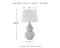Saffi Ceramic Table Lamp (1/CN) – Image 3