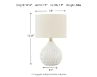 Wardmont Ceramic Table Lamp (1/CN) – Image 4