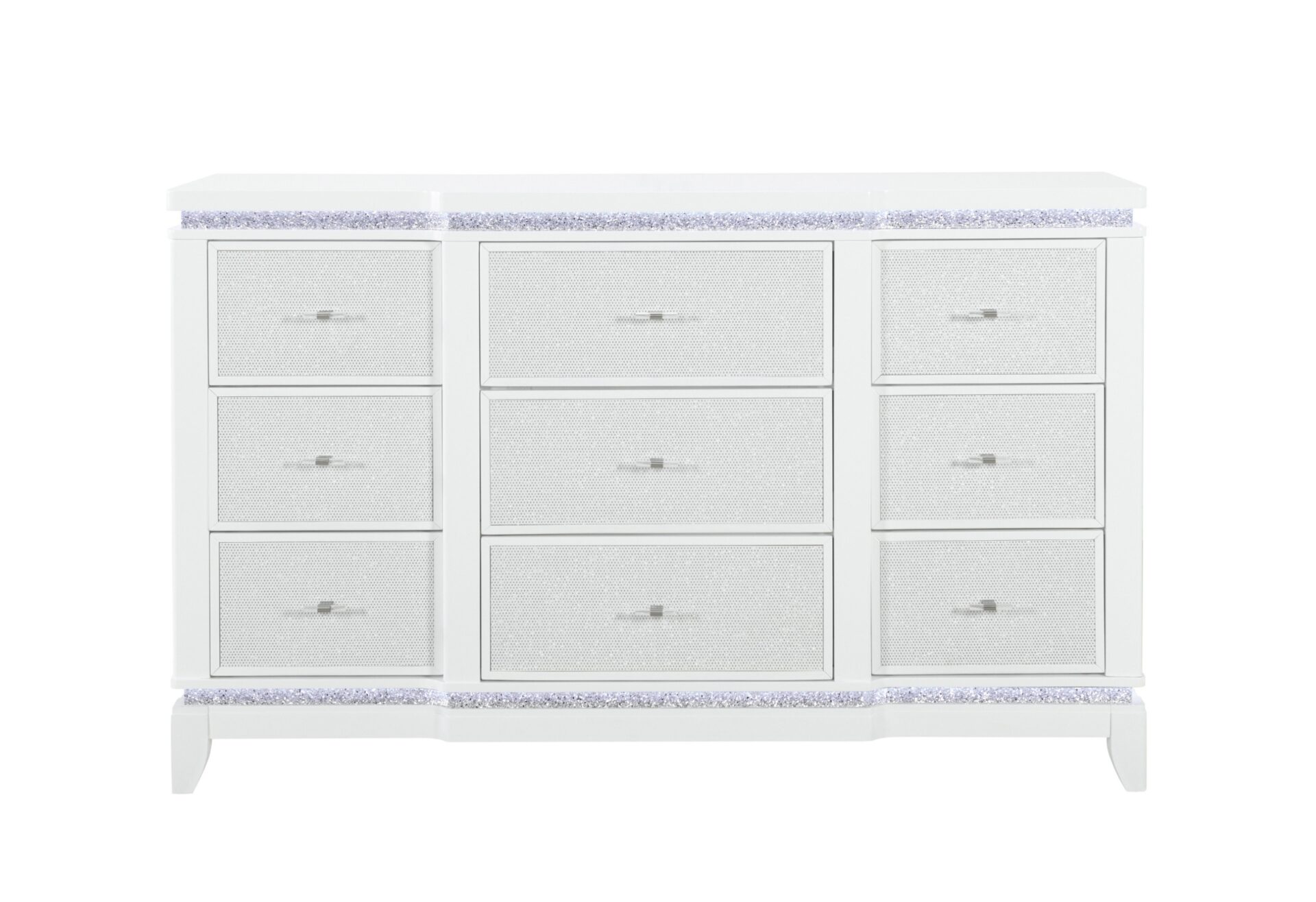 ALINA WHITE QUEEN BED  WITH LED, COOLER, SPEAKER AND USB – Image 3