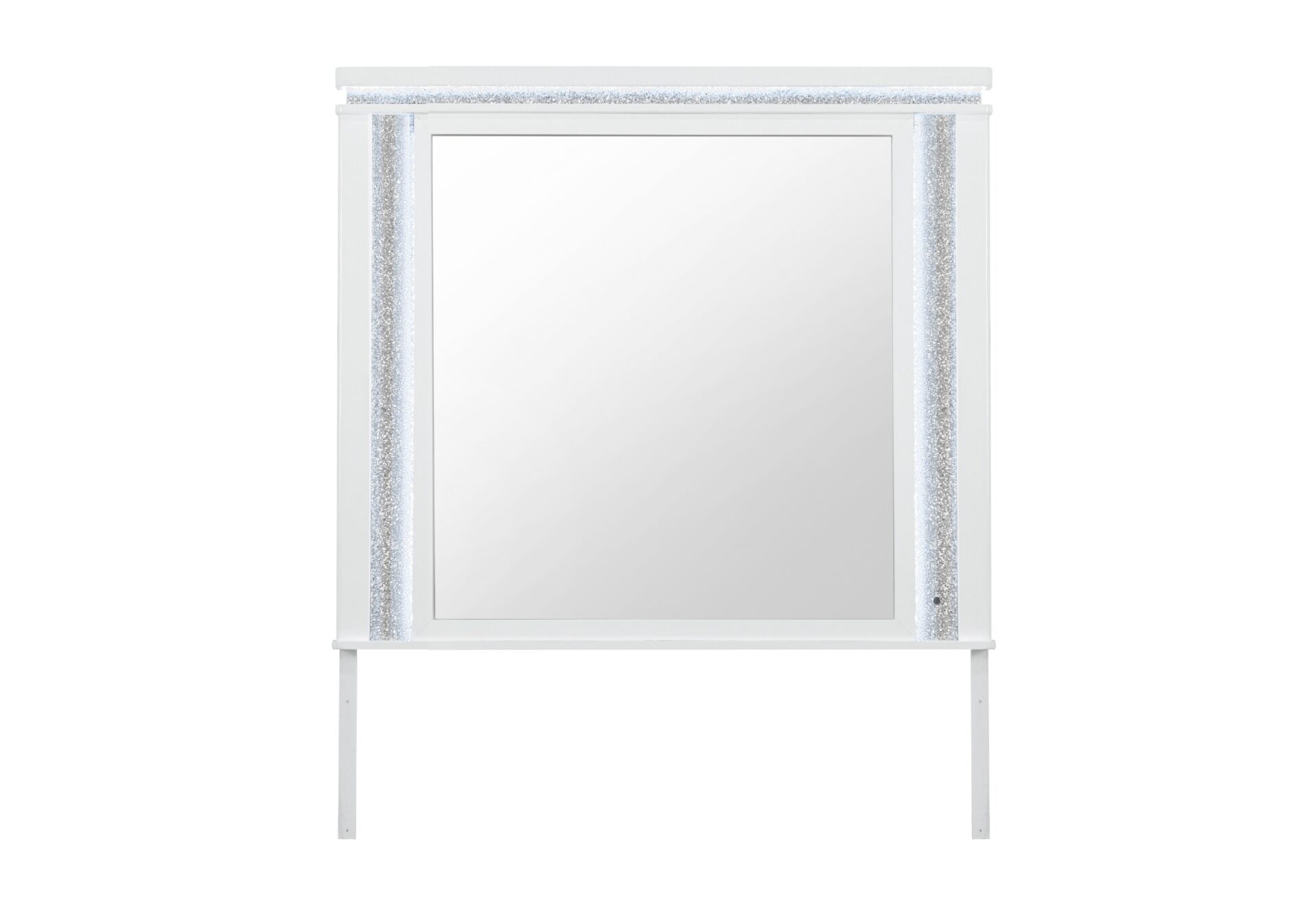 ALINA WHITE QUEEN BED  WITH LED, COOLER, SPEAKER AND USB – Image 6