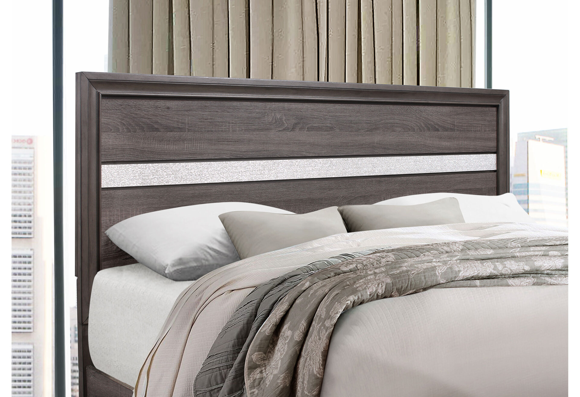  GREY KING BED ROOM SET – Image 2