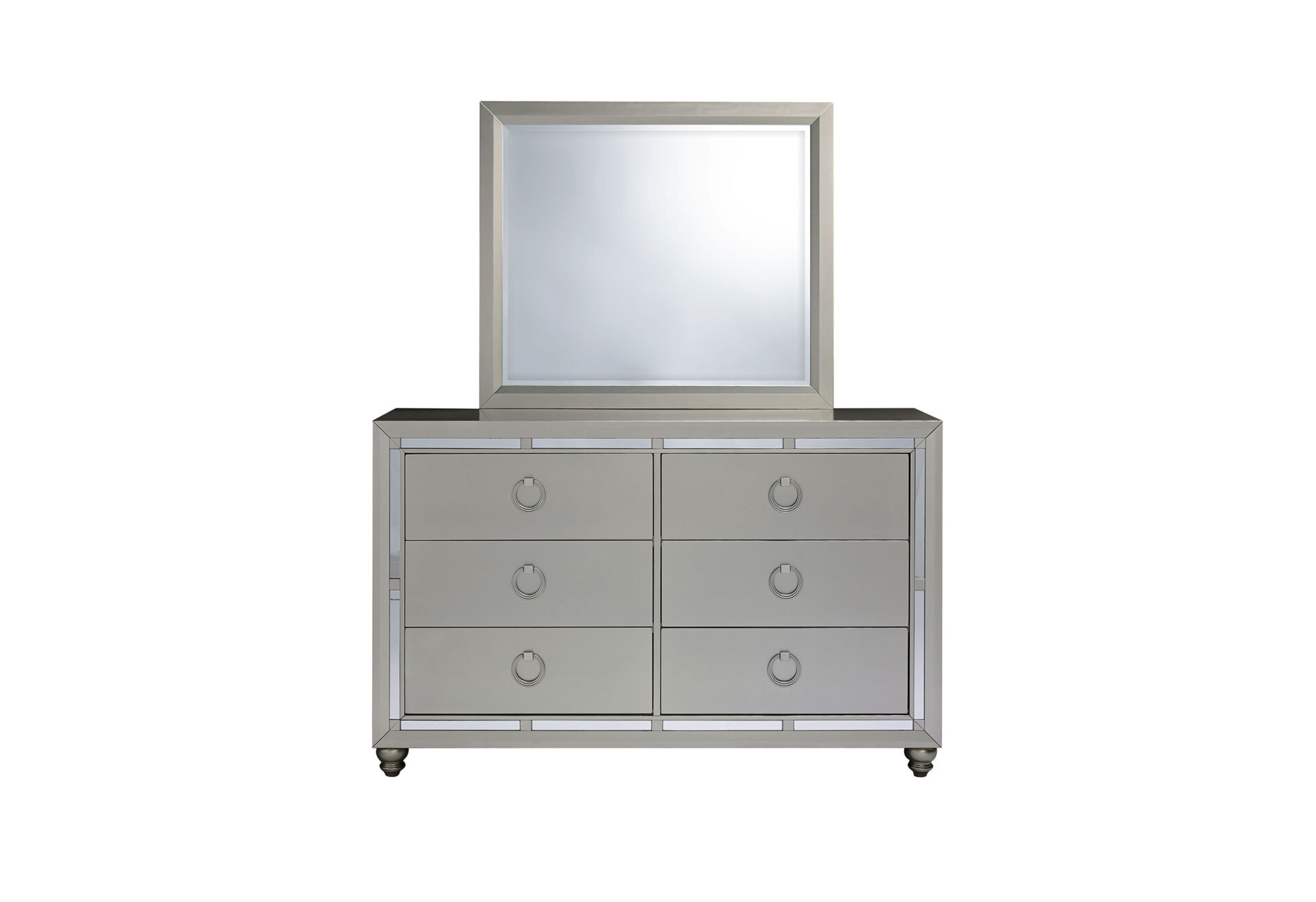  SILVER FULL BED ROOM SET – Image 3