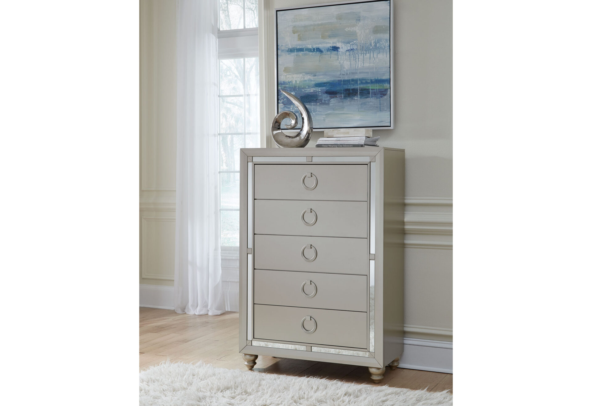  SILVER FULL BED ROOM SET – Image 4