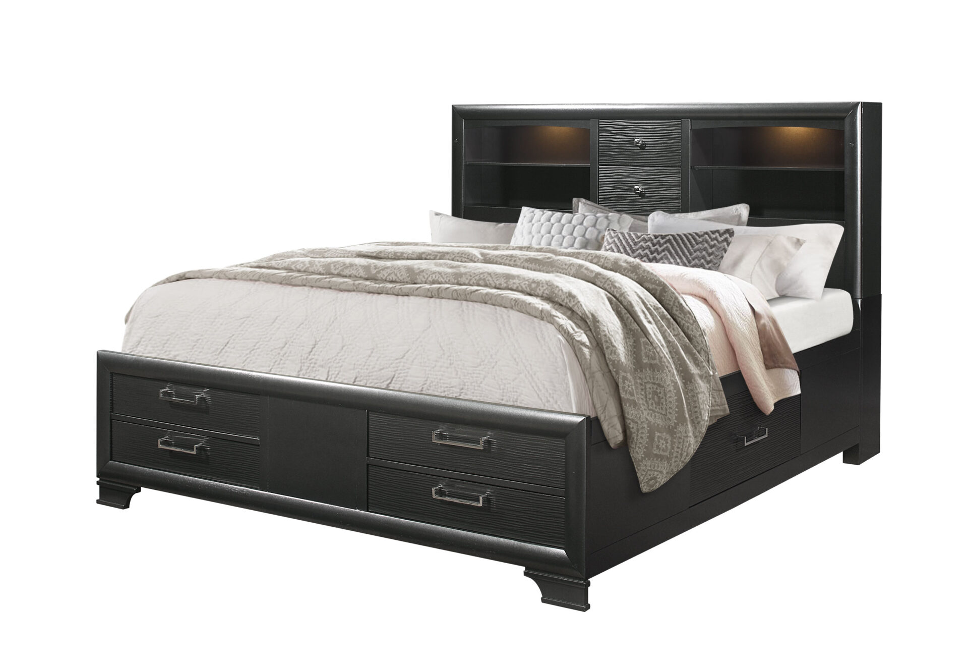  GREY QUEEN BED ROOM SET – Image 2