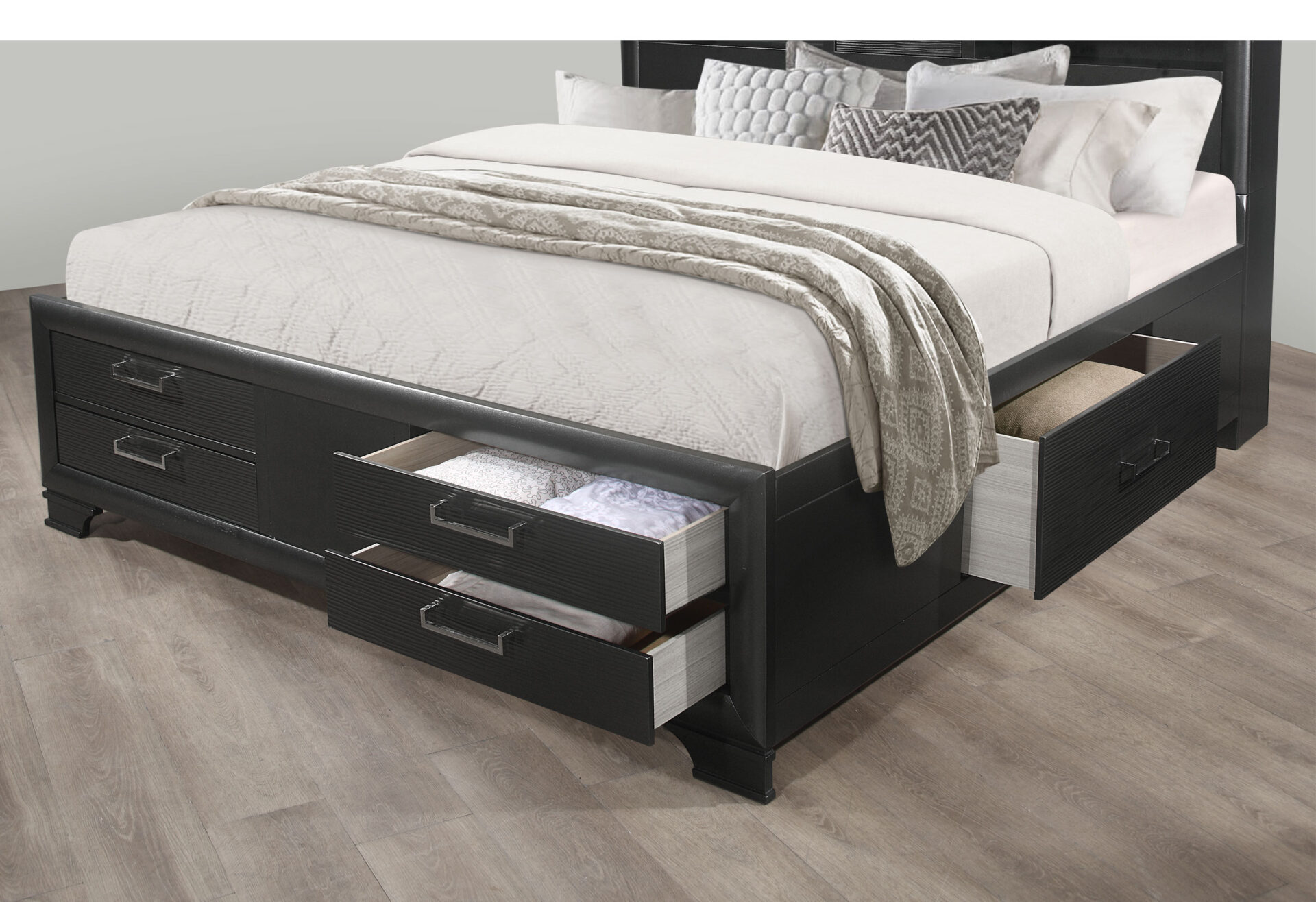  GREY QUEEN BED ROOM SET – Image 3